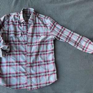 Banana Republic - Organic Cotton Button-down, Grey, Tall